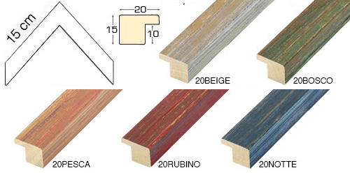 Serie completă de mostre de profile de colt 20v (6 buc.)