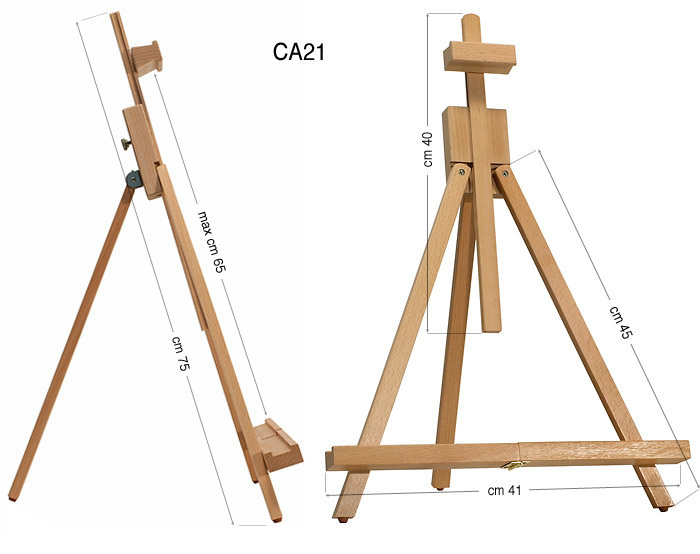 Șevalet de masă pliant - Înălțime totală 75 cm