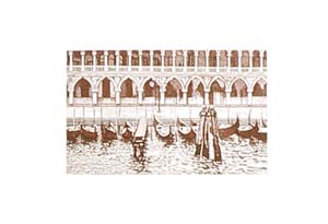 Schiavo: Acquaforte: Venezia cm 50x35