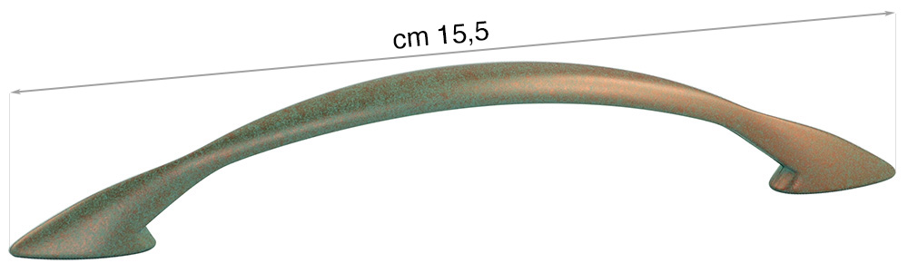 Pereche de mânere verde arămiu - 15,5 cm
