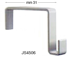 Cârlige albe pt. pereți mobili - 31 mm - Blister 10 buc.