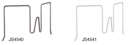 Cârlige flexibile albe pt. pereți mobili - 30 mm - Blister 10 buc.