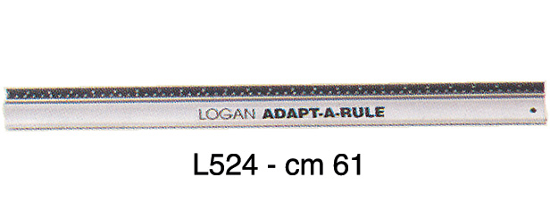 Riglă Logan Adapt-a-Rule de 61 cm cu măsurare în cm și inci