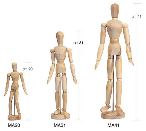 Manechin din lemn - 20 cm