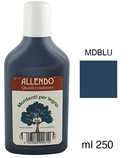 Vopsea pentru lemn - Albastru - Flacon de 250 ml - MDBLU