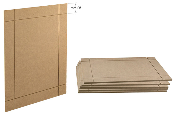 Panouri MDF 4mm cu crestătură - 60x80 cm