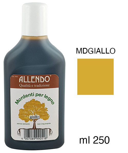 Vopsea pentru lemn - Galben - Flacon de 250 ml - MDGIALLO