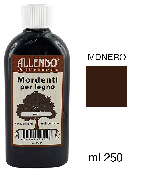 Vopsea pentru lemn - Negru - Flacon de 250 ml - MDNERO