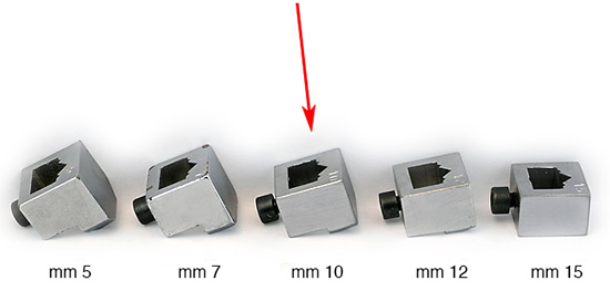 Capete pt. capse de 10 mm pt. capsator Minigraf