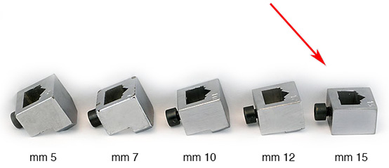 Capete pt. capse de 15 mm pt. capsator Minigraf