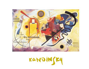 Poster: Kandinsky: Giallo, rosso, blu - cm 100x70