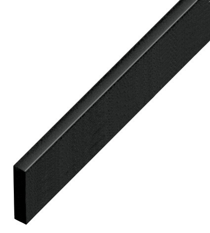 Separator din plastic plat 5x20 mm - Negru - P20NERO