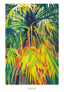 Poster: Saaiman Karien: Tropical Palm - cm 70x100