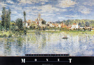 Poster pe sașiu: Monet: Vetheuil - cm 135x80