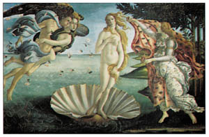 Poster: Botticelli: Nascita di Venere - cm 70x50