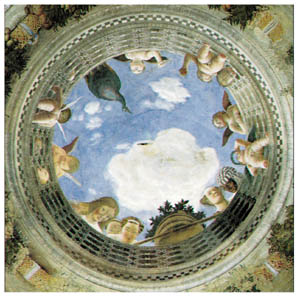 Poster pe sașiu: Mantegna: Camera sposi - cm 100x100