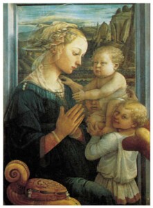 Poster: Lippi: Madonna col Bambino - cm 50x70