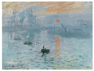 Poster: Monet: Levar del Sole - cm 80x60