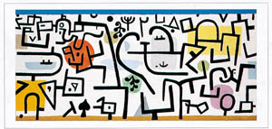 Poster: Klee: Reicher Hafen - cm 100x50