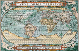 Poster pe pânză: Typus Orbis Terrarum - cm 121x81