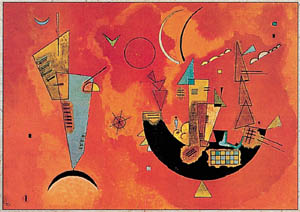 Poster: Kandinsky: Mit und Gegen - cm 80x60