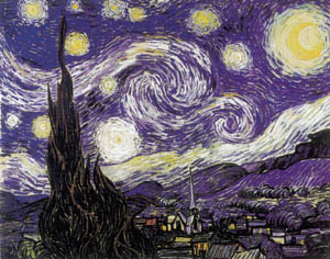 Poster: Van Gogh: Notte stellata - cm 80x60
