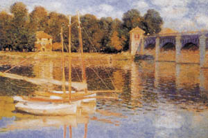 Poster pe sașiu: Monet: Ponte Argenteuil - cm 120x90
