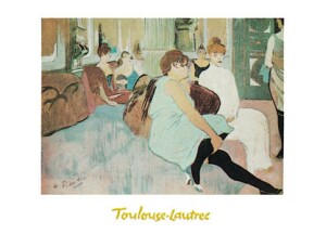 Poster: Toulouse-Lautrec: Rue des Moulines - cm 30x24