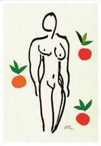 Poster: Matisse: Nu aux Oranges - cm 40x50