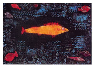 Poster: Klee: The Golden Fish - cm 80x60