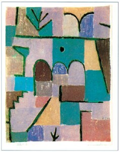 Poster: Klee: Garten im Orient - cm 40x50