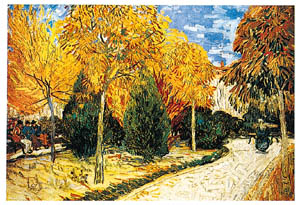 Poster pe sașiu: Van Gogh: Giardino autunnale cm135x90