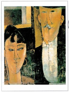 Poster: Modigliani: Gli sposi - cm 50x70