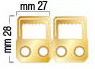Agățători aurii cu 2 găuri pt. SH300 - Bobină de 3500 buc.