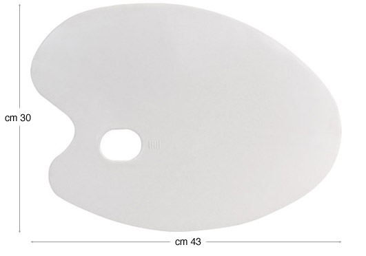 Palete ovale din plastic 30x43 cm