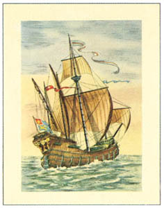 Print: Navă corsară - cm 35x50