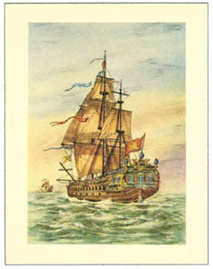 Print: Caravel - cm 35x50