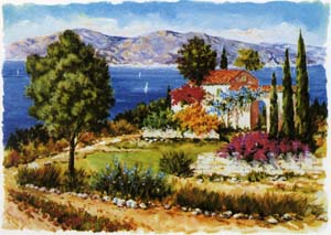 Print: Lizzi: Vedere la lac - cm 50x35