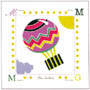 Print: Serie Baby Alphabet: Balon - cm 30x30