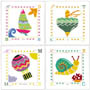 Serie de 4 printuri: Baby Alphabet - cm 30x30