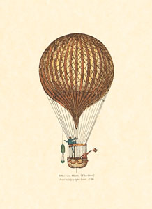 Print: Balon cu aer cald  - cm 18x24