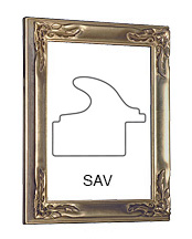 Ramă Siena argintie 40x50 cm fără Passepartout