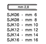 Capse tip SJK - 16 mm - Pachet 20.000 buc.