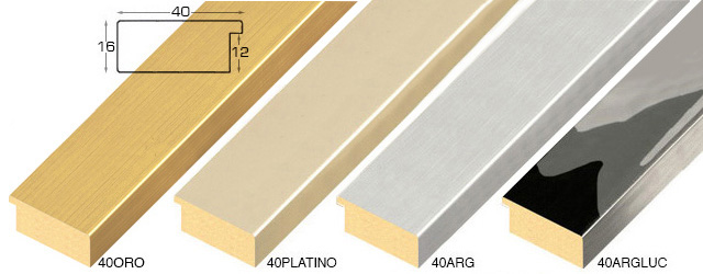 g41a040q - Adâncime mică Aur Arg plate