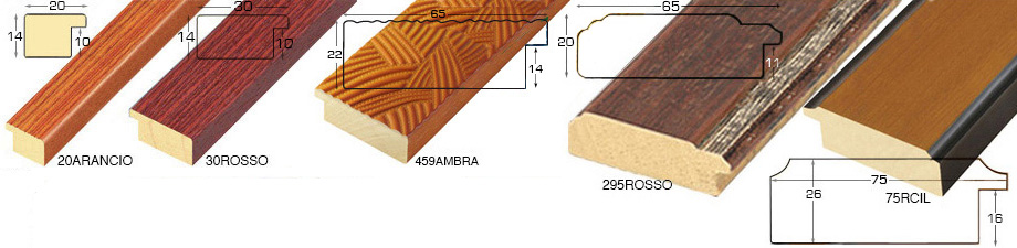 Profil ayous Lățime 65 mm - decorațiuni în relief culoare ambra