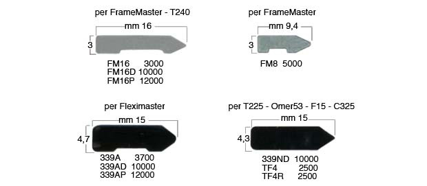 Săgeți rigide 16 mm pt. Frame Master - Pachet 3.000 buc. 