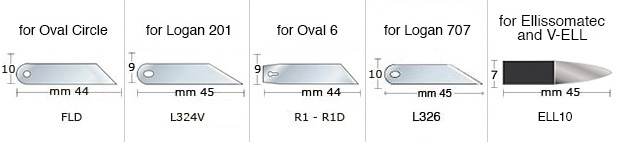 Lame pt. Fletcher Oval/Circle, etc. - Pachet 10 buc.