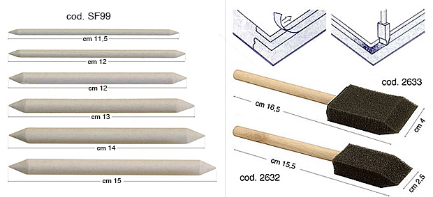 Spatulă din cauciuc spumos 2,5 cm