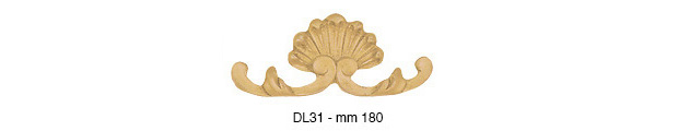 Decorațiune con de pin din lemn brut 18 cm