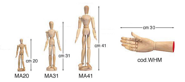 Manechin din lemn - 20 cm